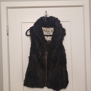 Real rabbit fur NM vest